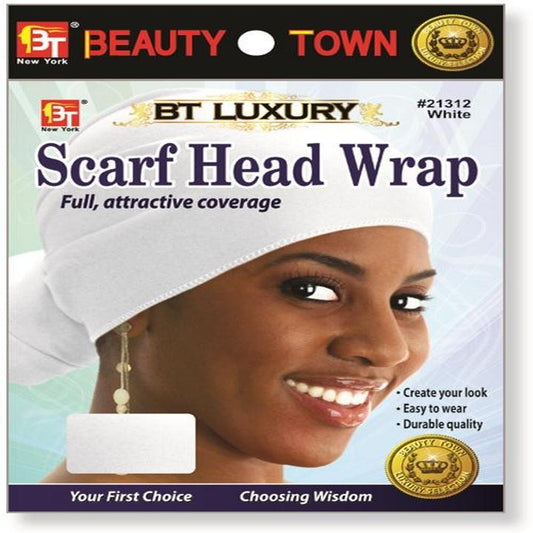 Scarf Head Wrap White