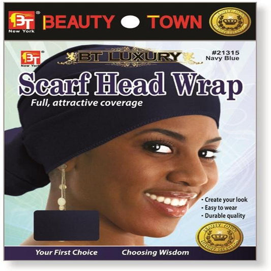 Scarf Head Wrap Navy Blue