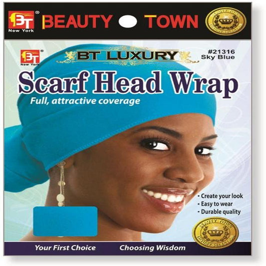 Scarf Head Wrap Sky Blue