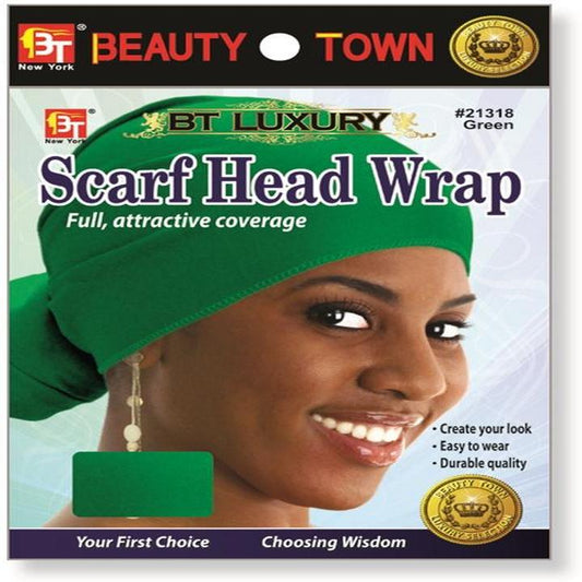 Scarf Head Wrap Green