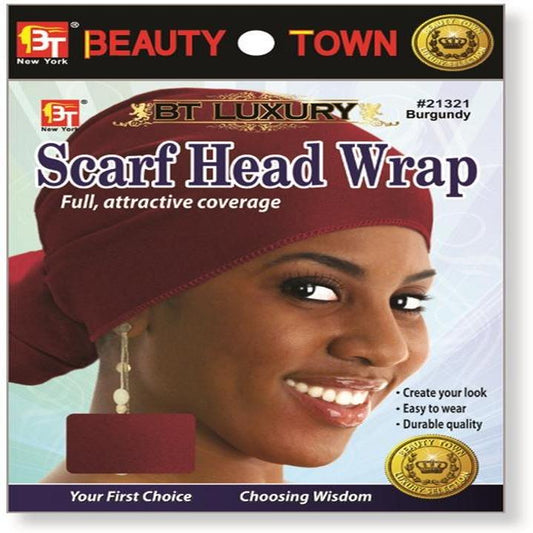 Scarf Head Wrap Burgundy