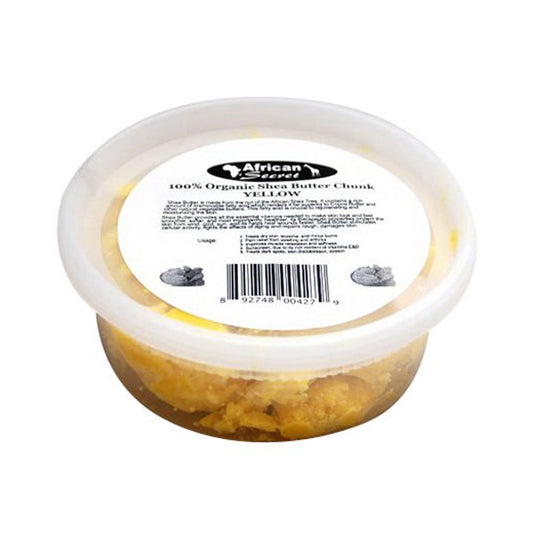 African Secret Organic Shea Butter Yellow Chunk 8 Oz.