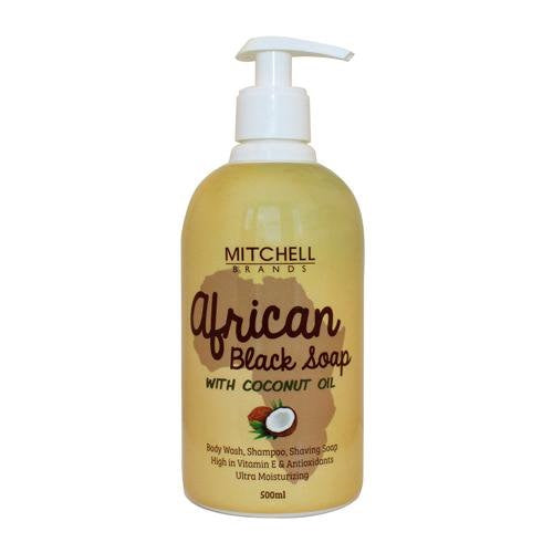 African Black Liquid Soap With Coconut Oil 16.9 Oz.