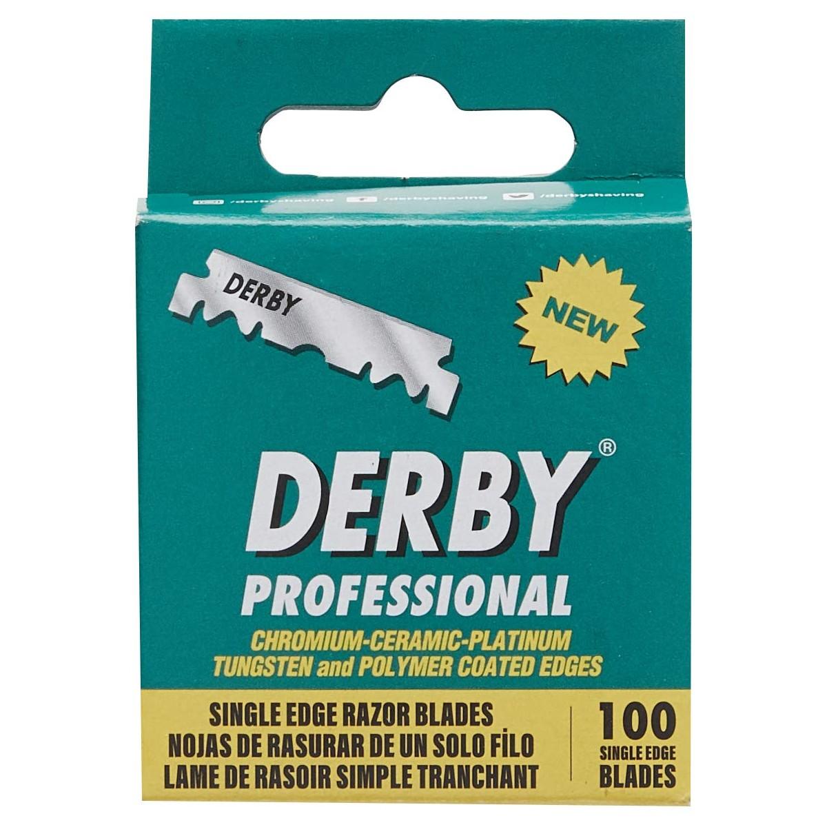 100 Derby Professional Single Edge Razor Blades