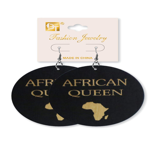 African Fashion Hook Earrings 70Mmx70Mm