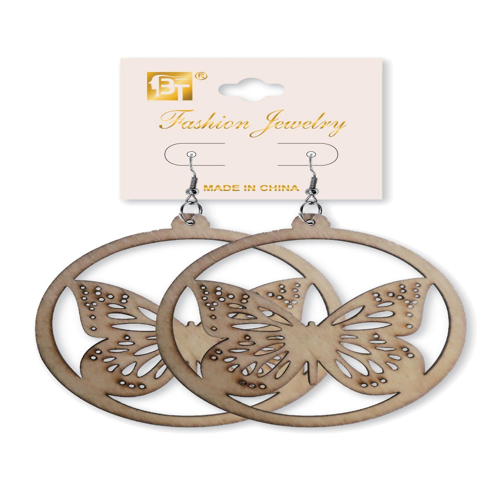 African Fashion Hook Earrings 70Mmx70Mm