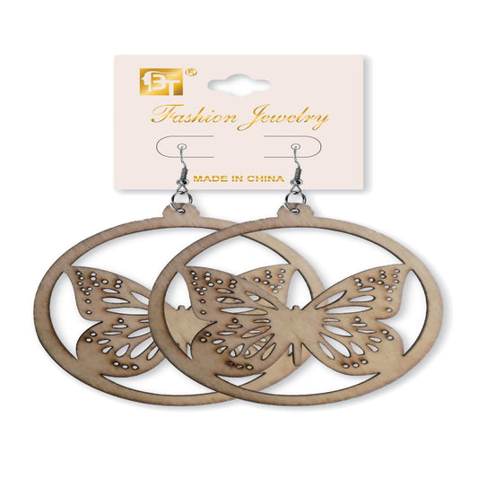 African Fashion Hook Earrings 70Mmx70Mm