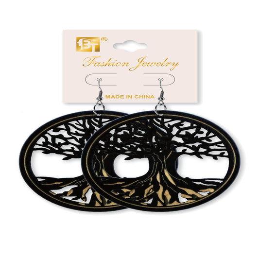 African Fashion Hook Earrings 70Mmx70Mm