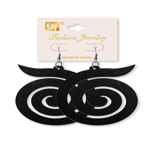 African Fashion Hook Earrings 60Mmx70Mm