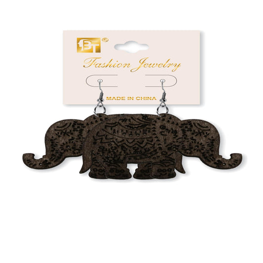 African Fashion Hook Earrings 45Mmx70Mm