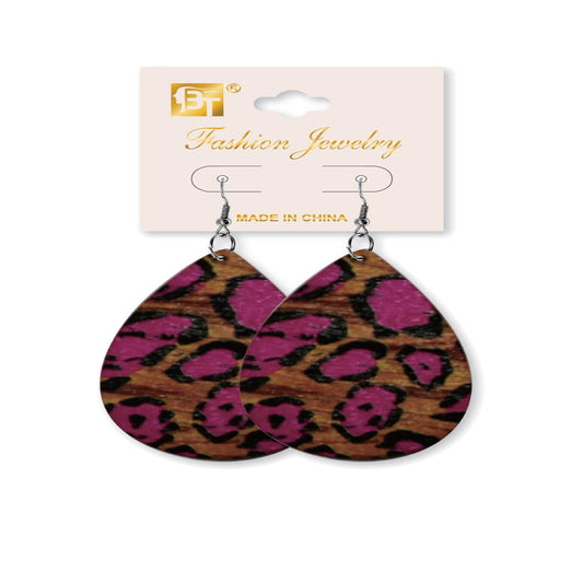 African Fashion Hook Earrings 65Mmx45Mm