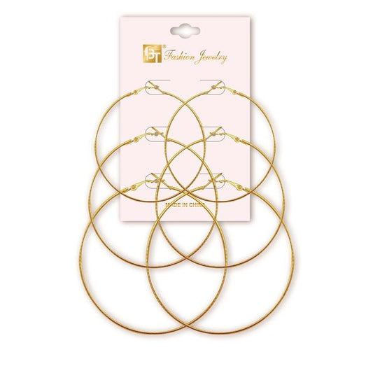 3 Pairs Earrings On Deck