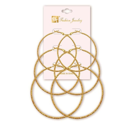 3 Pairs Earrings In Case