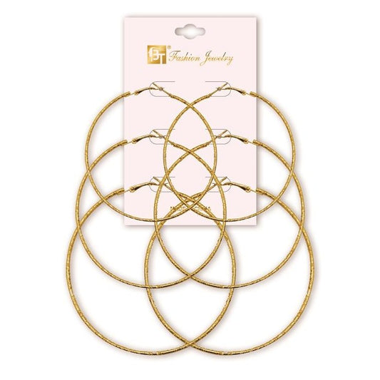 3 Pairs Earrings Arrangement