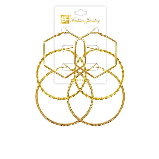 3 Pairs Earrings