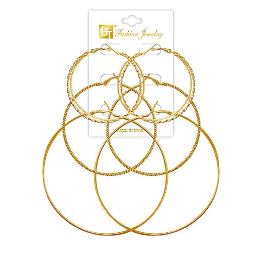 3 Pairs Earrings