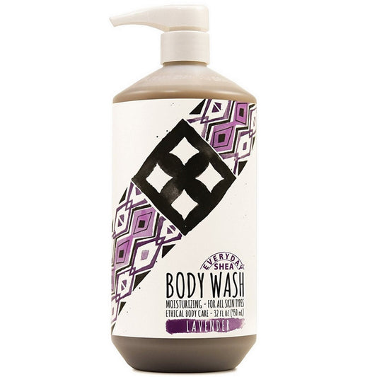 Alaffia Every Day Shea Butter Wash Lavender, 32 Oz.