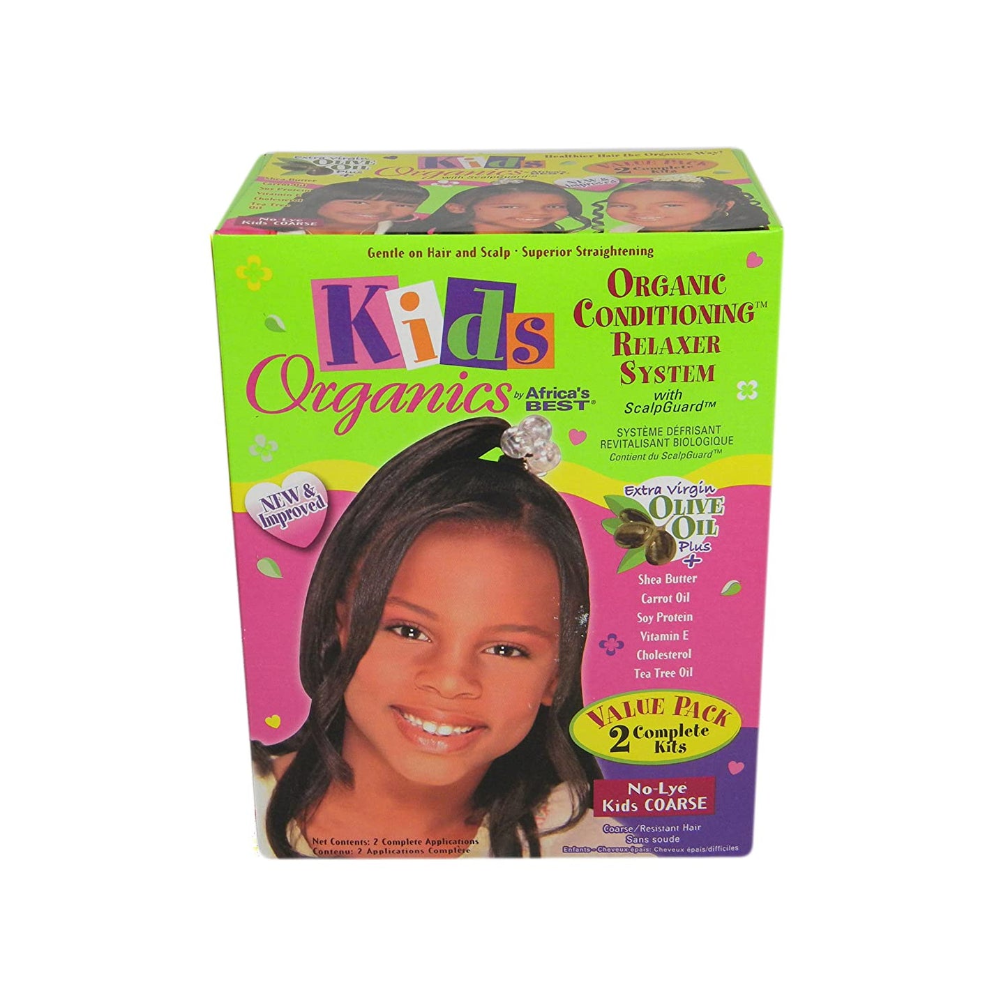 Africa's Best Kids Organic Relaxer Coarse Value Pack