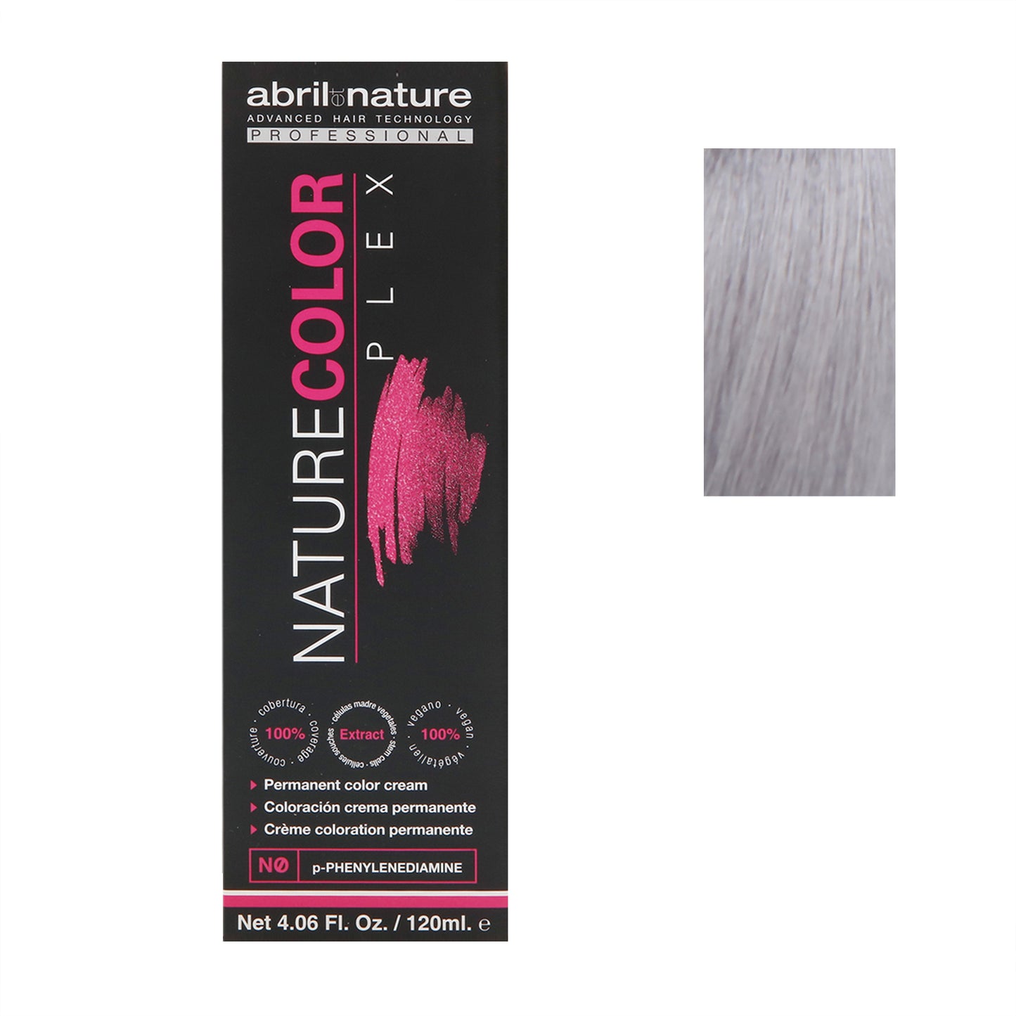Abril Nature Plex Color 13.6 ,Cold Super lightener,Silver,4.05 Oz.