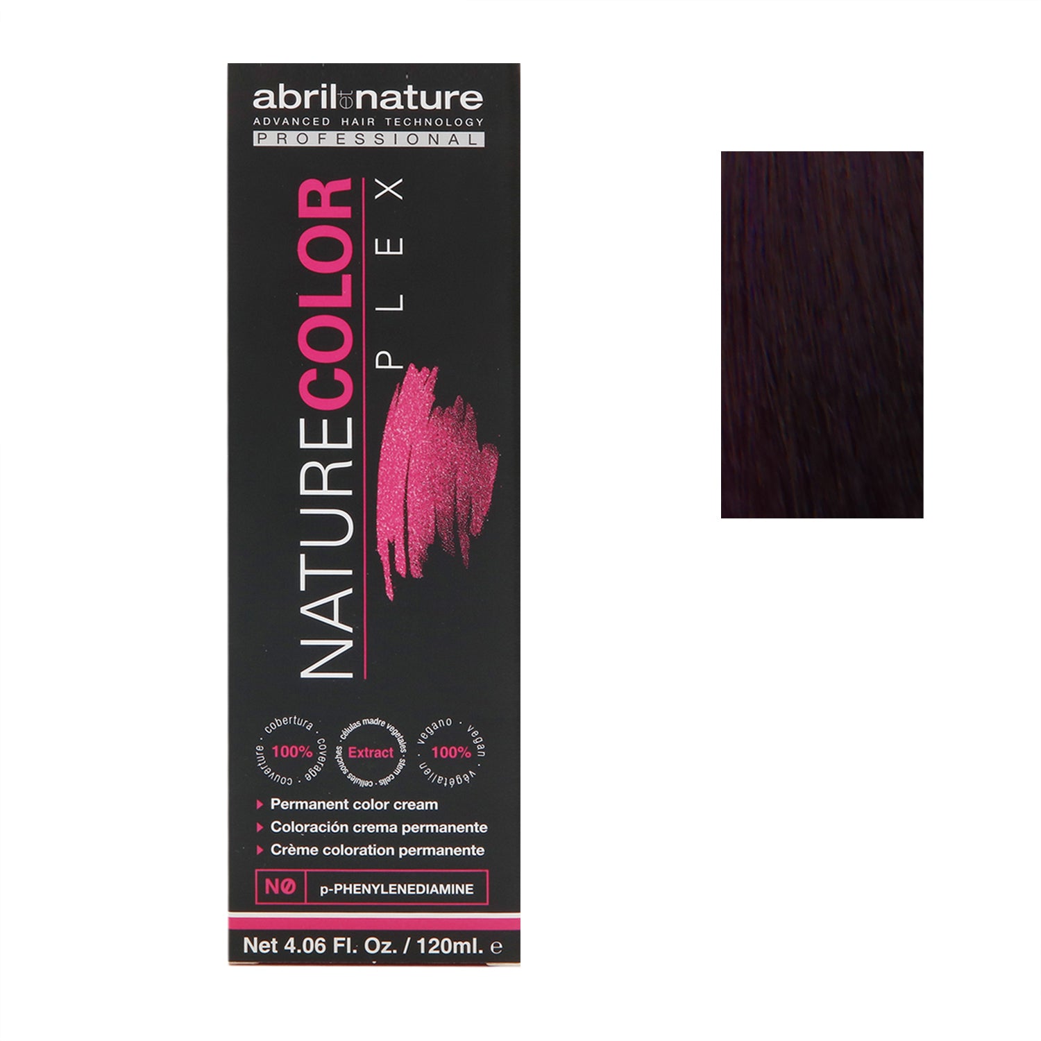 Abril Nature Plex Color 5.22N ,Violin,Purple,4.05 Oz.