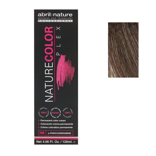 Abril Nature Plex Color 6.12N ,Warm Beige Brown,Brown,4.05 Oz.