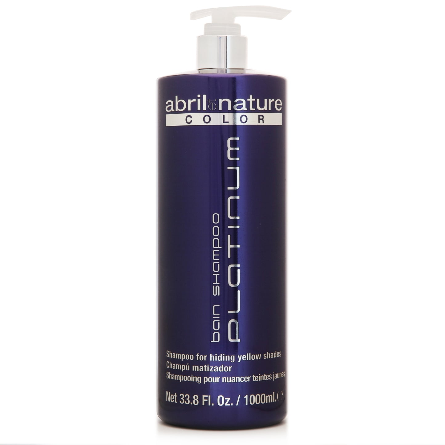 Abril Nature Platinum Silver Shampoo 1000ml,33.8 Oz.