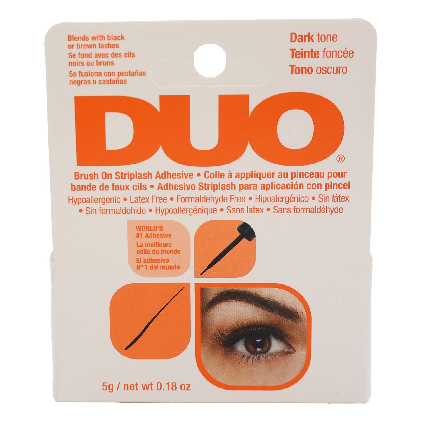 Ardell Duo Brush On Striplash Adhesive Dark, 0.18 Oz