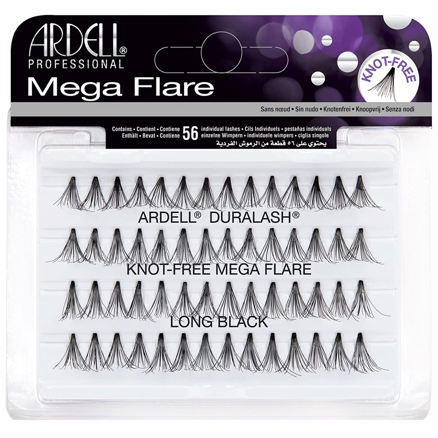 Ardell Individual Mega Flare Knot Free Black Long