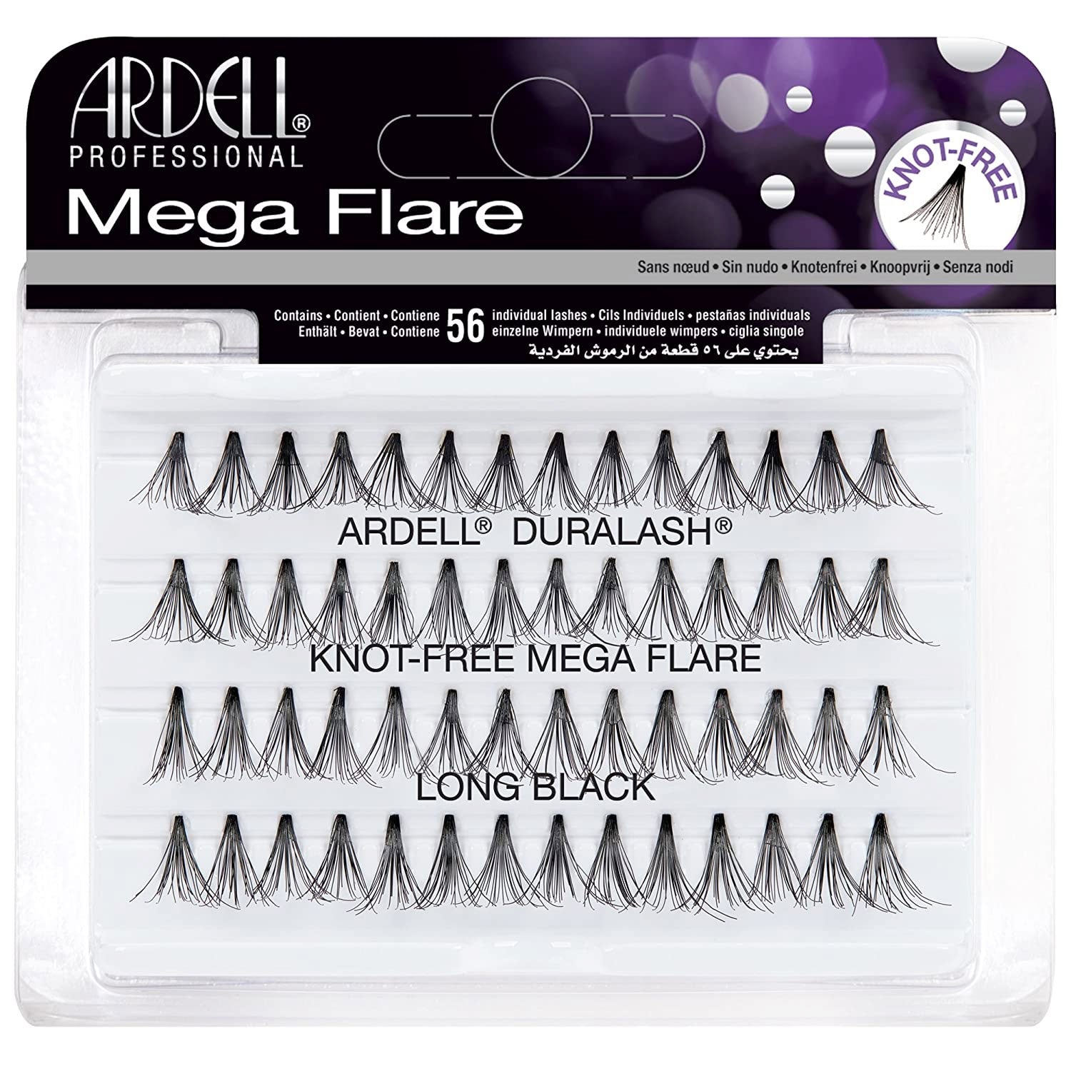 Ardell Individual Mega Flare Knot Free Black Long