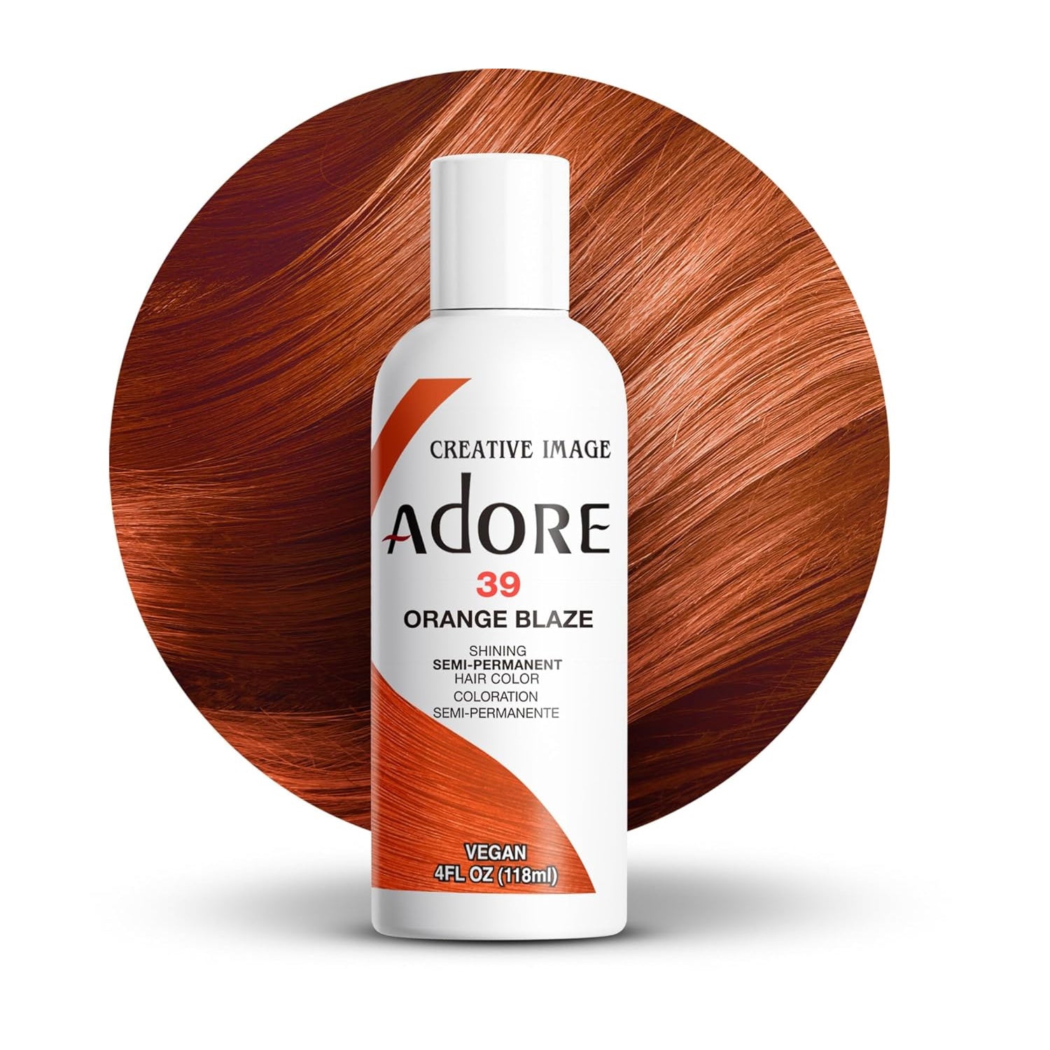 Adore Semi Permanent Hair Color,Orange Blaze,39