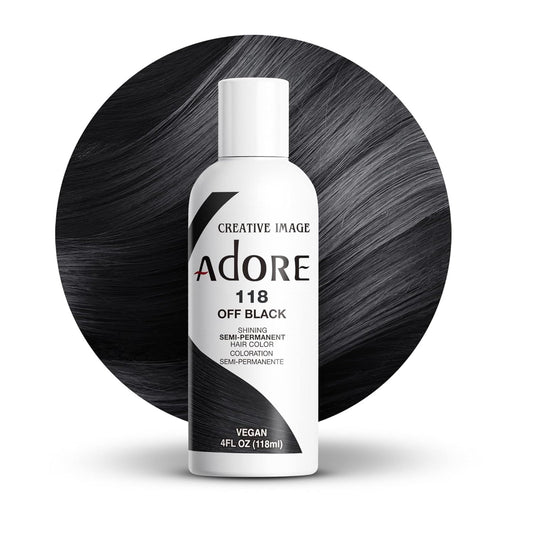 Adore Semi Permanent Hair Color,Off Black,118