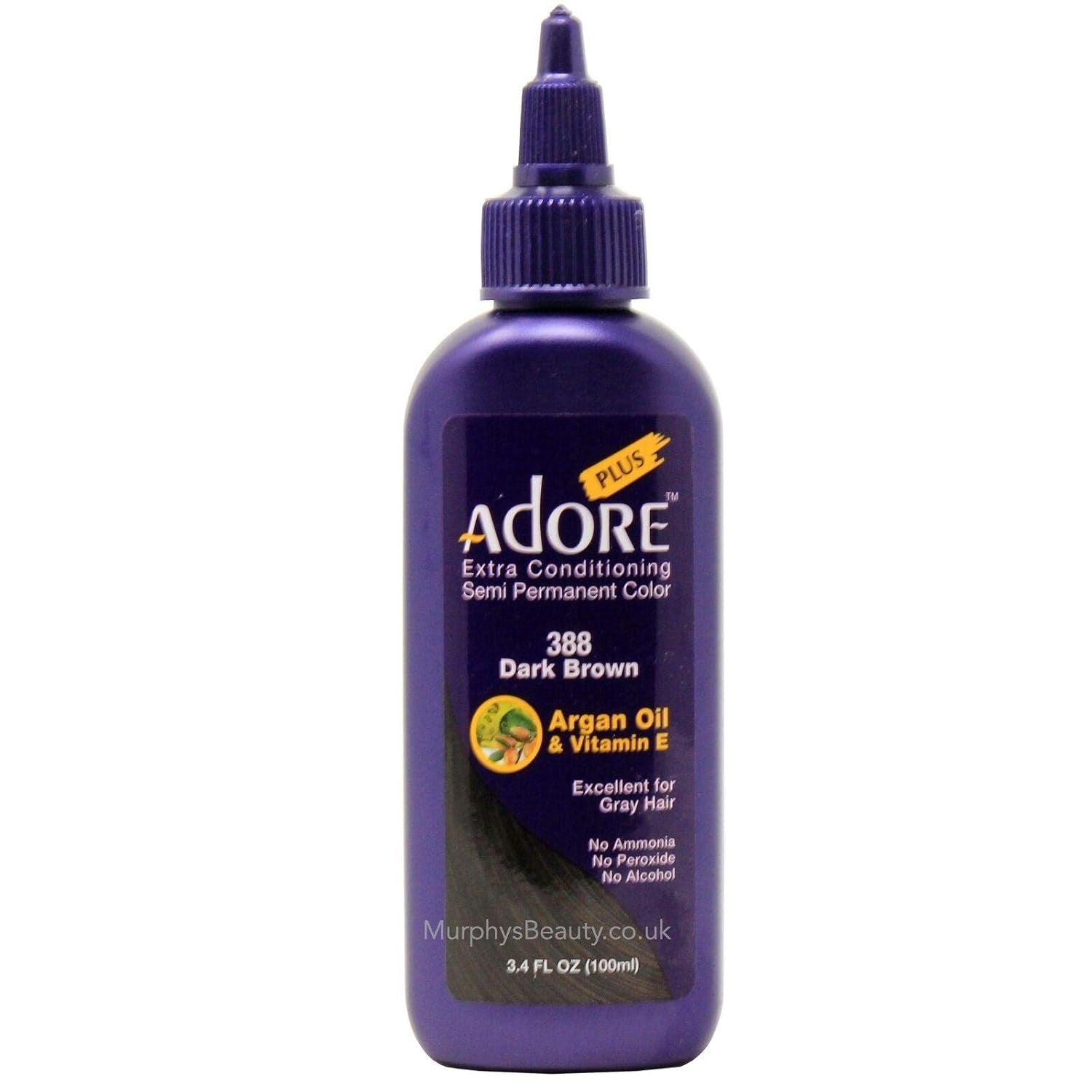 Adore Plus Semi Permanent Hair Color,Dark Brown,388