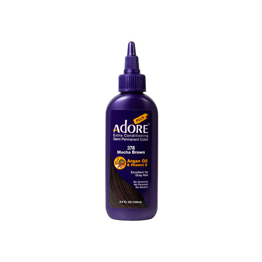 Adore Plus Semi Permanent Hair Color,Mocha Brown,378