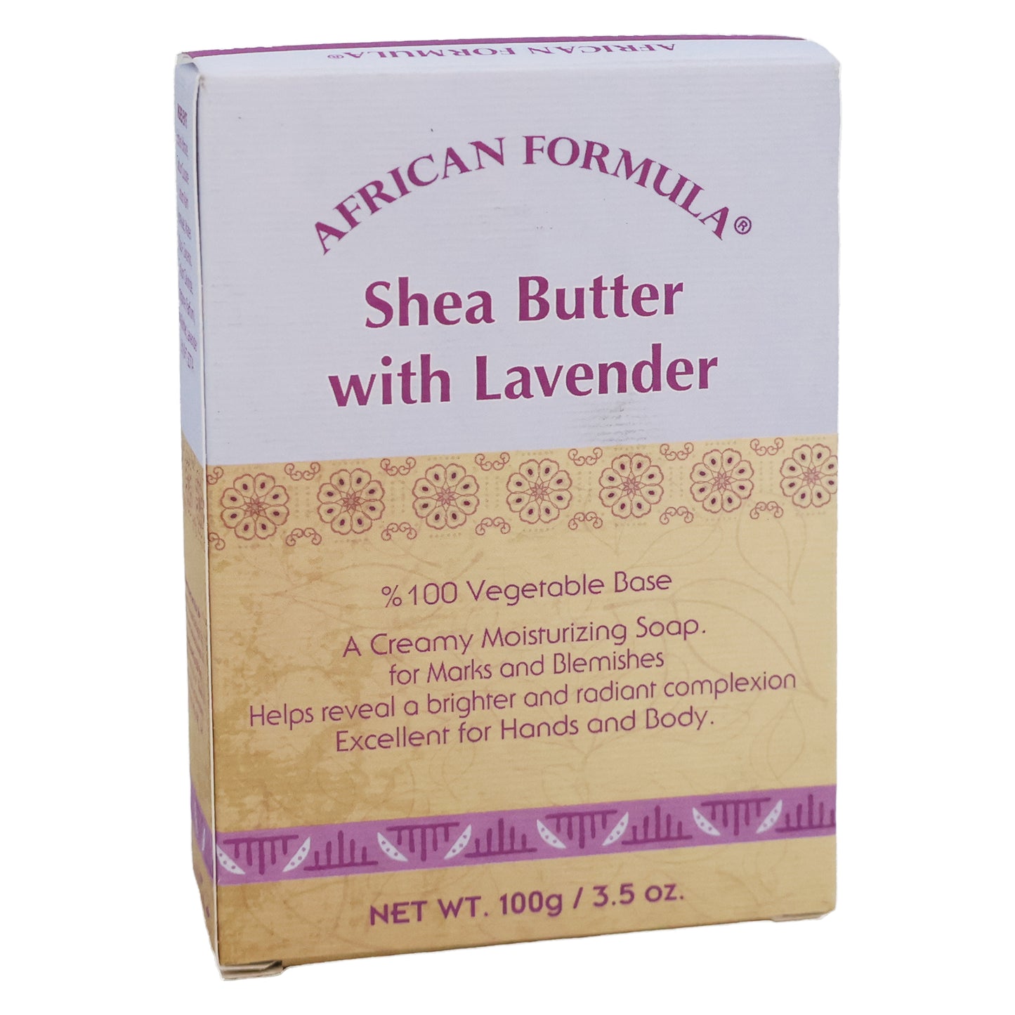 African Formula Soap Shea Butter with Lavender, 3.5 Oz.