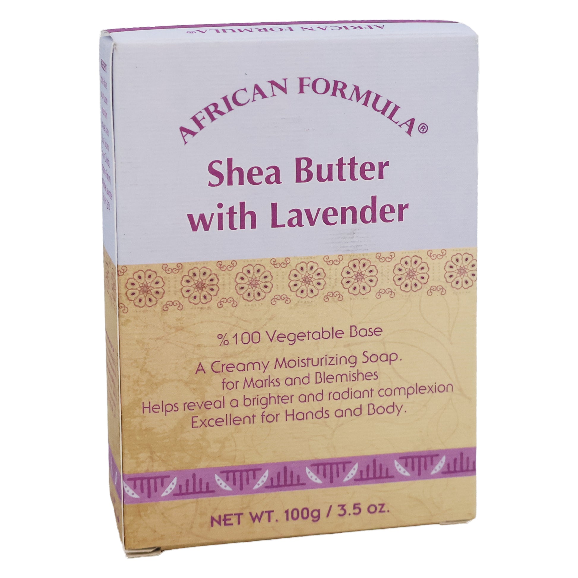 African Formula Soap Shea Butter with Lavender, 3.5 Oz.
