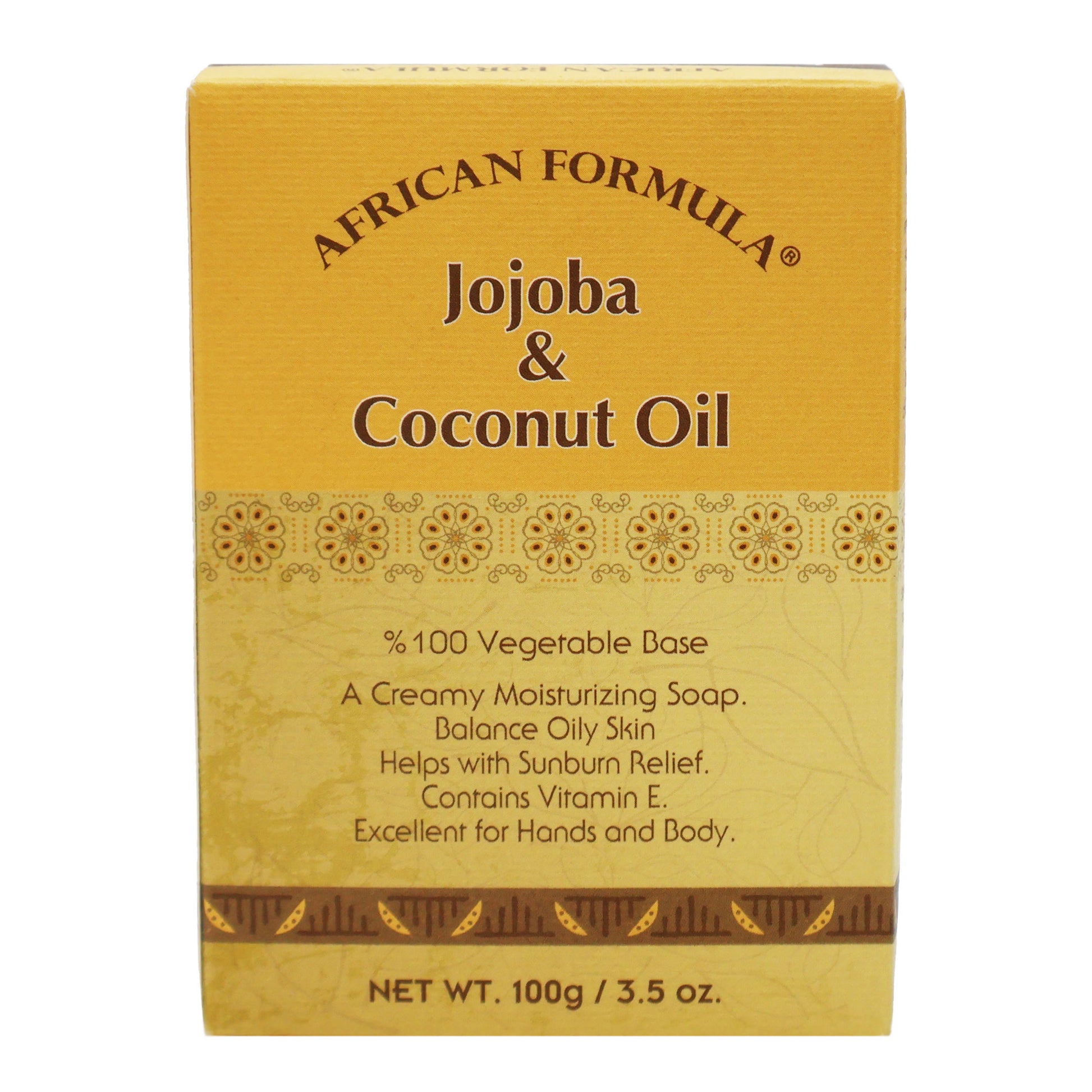 African Formula Soap Jojoba and Coconut Oil, 3.5 Oz.