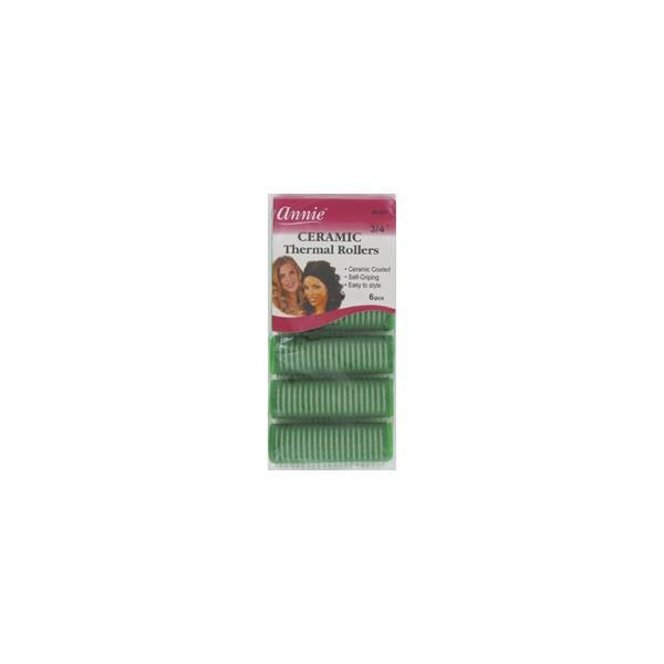 3/4" Annie Roller Ceramic Thermal, Green, 6/PK