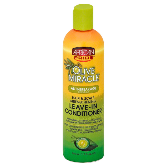African Pride Olive Miracle Leave In Conditioner, 12 Oz