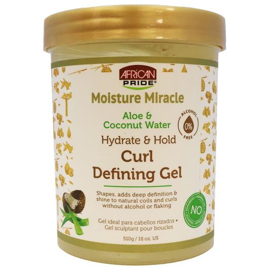 African Pride Moisture Miracle Hair Curl Defining Gel 18 Oz.