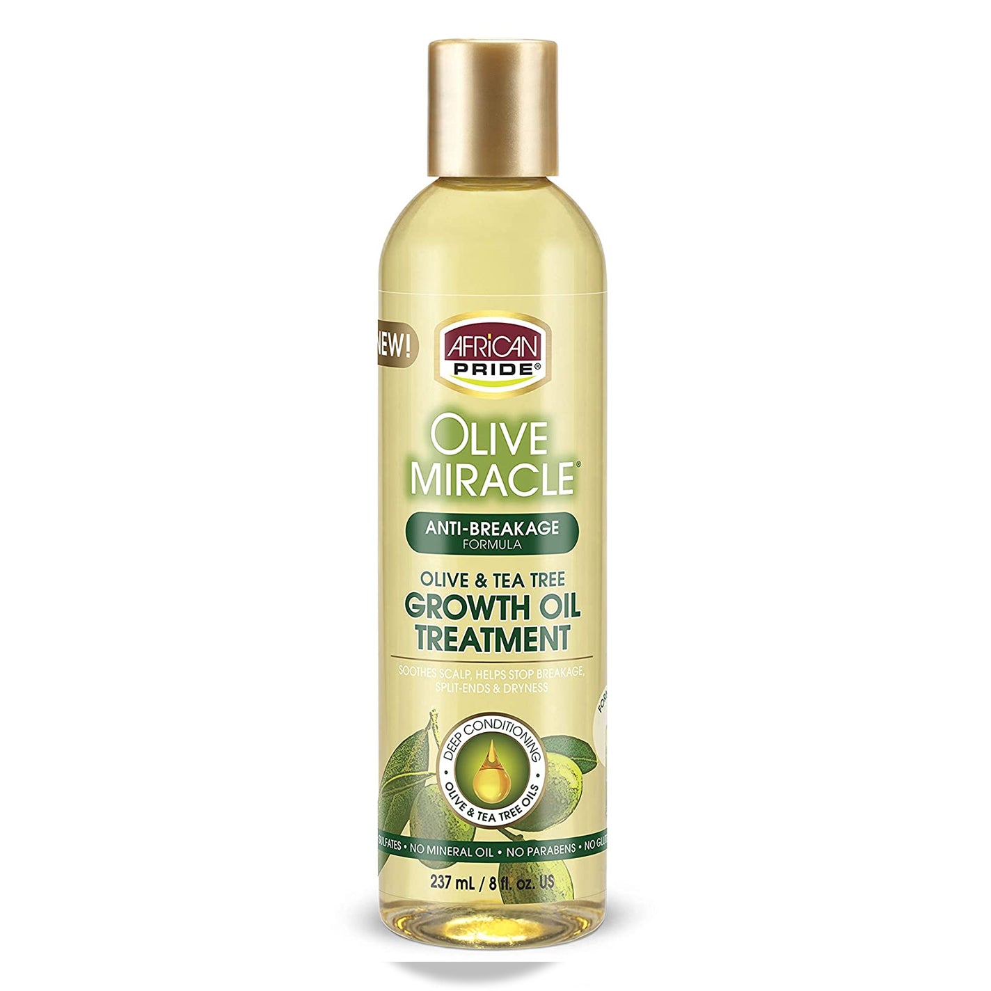 African Pride Olive Miracle Growth Oil, 8 Oz.