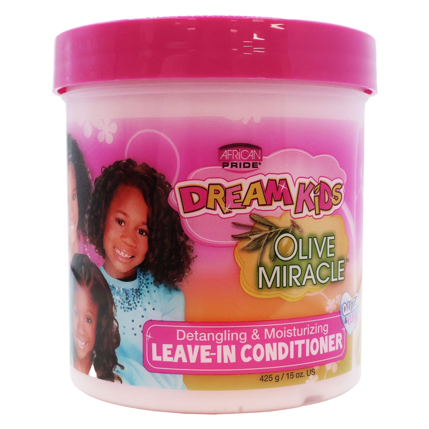 African Pride Dream Kids Olive Miracle Hair Leave In Conditioner 15 Oz.