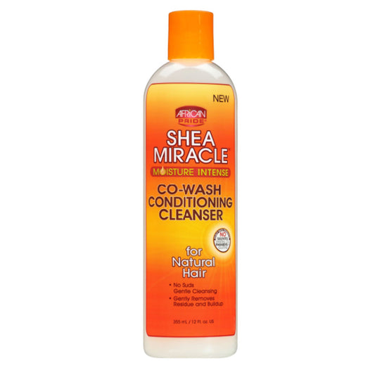 African Pride Shea Miracle Co Wash Conditioning Cleanser, 12 Oz.