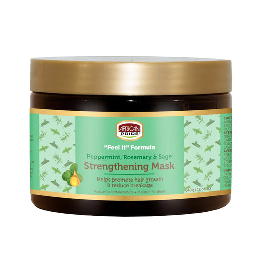 African Pride Feel It Formula Strengthening Hair Mask, Rosemary Sage, 12 Oz