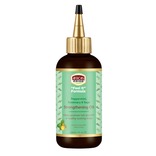 African Pride Feel It Formula Strengthening Oil, Rosemary Sage, 4 Oz