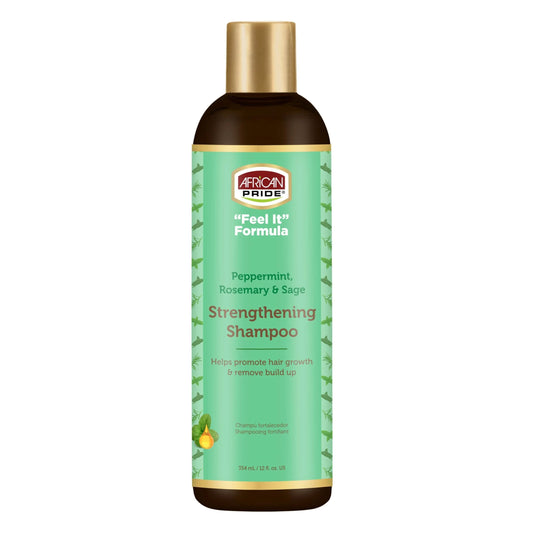 African Pride Feel It Formula Strengthening Hair Shampoo, Rosemary Sage, 12 Oz
