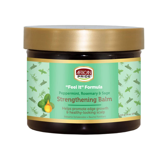 African Pride Feel It Formula Hair Strengthening Balm, Rosemary Sage, 4 Oz