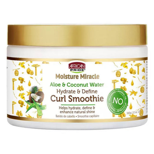 African Pride Moisture Miracle Aloe Coconut Water Curl Smoothie,12oz