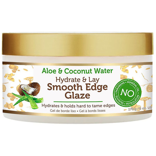 African Pride Moisture Miracle Aloe Coconut Edge Glaze,6oz