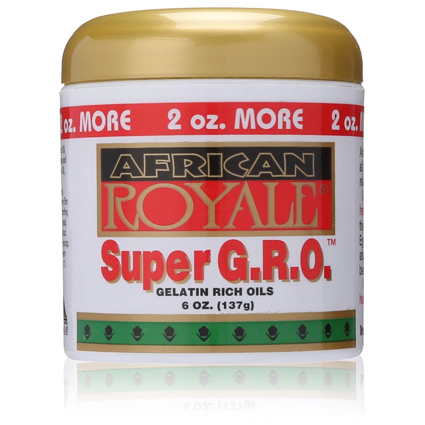 African Royale Super G.R.O Gelatin Rich Oil 6 Oz.