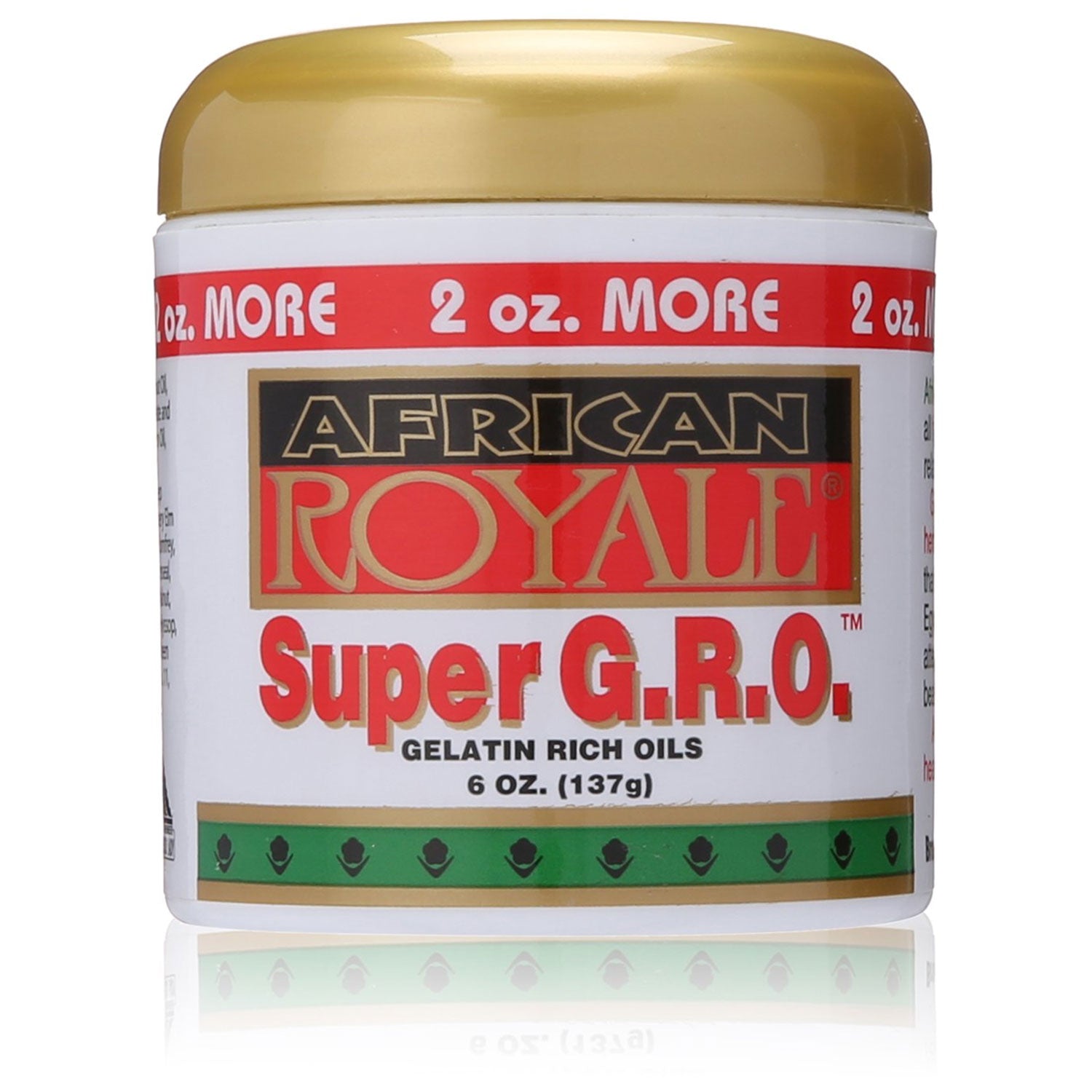 African Royale Super G.R.O Gelatin Rich Oil 6 Oz.